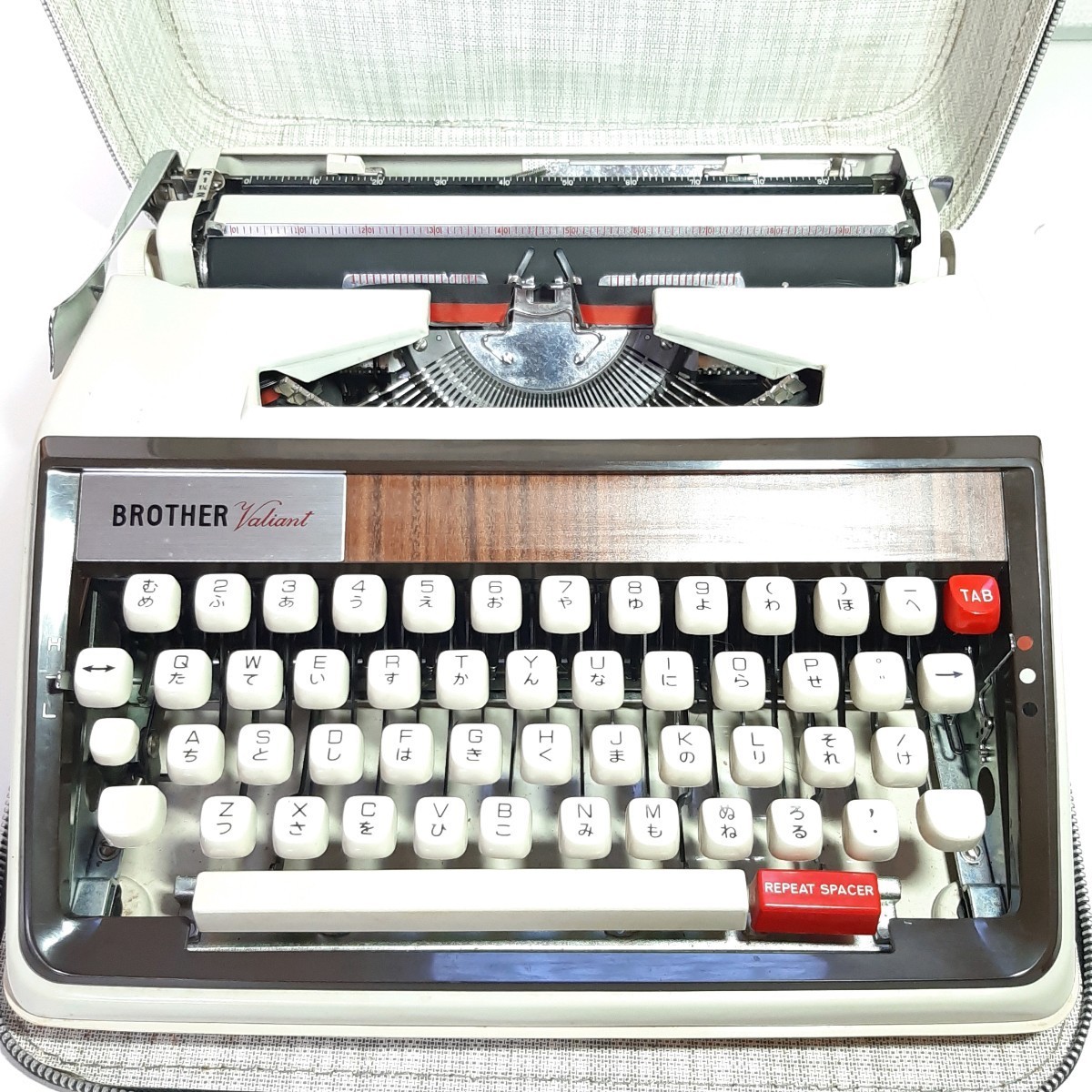 レトロ ◇ブラザーBROTHER PORTABLE TYPERITER Valiant JPI-391型 