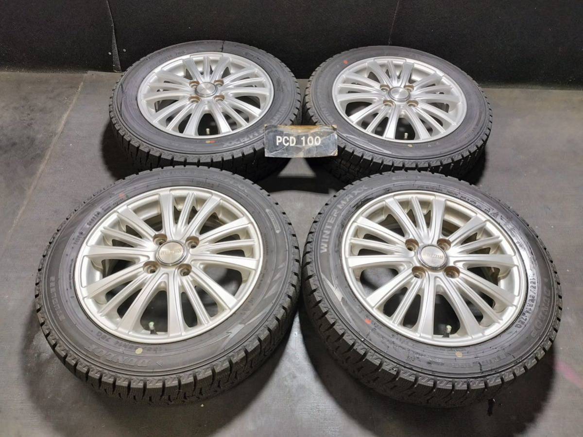 155/65R14 スタッドレス 2022年 ダンロップ WM02 アルミホイール 14インチ 4.5J +45 100-4H 551812 スタッドレス ダンロップの通販 155&frasl;65r14 タイヤの通販 | 冬