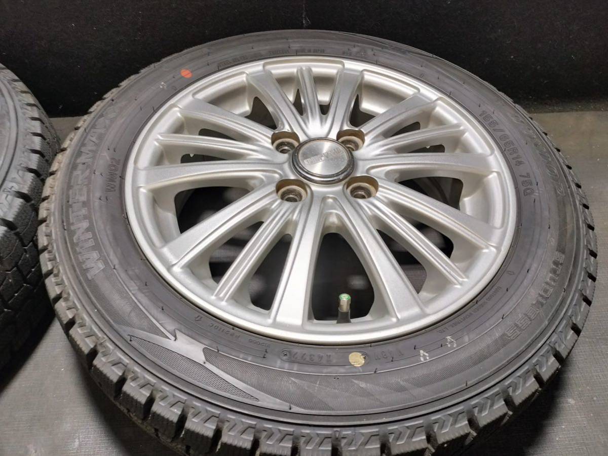 155/65R14 スタッドレス 2022年 ダンロップ WM02 アルミホイール 14インチ 4.5J +45 100-4H 551812 スタッドレス ダンロップの通販 155&frasl;65r14 タイヤの通販 | 冬