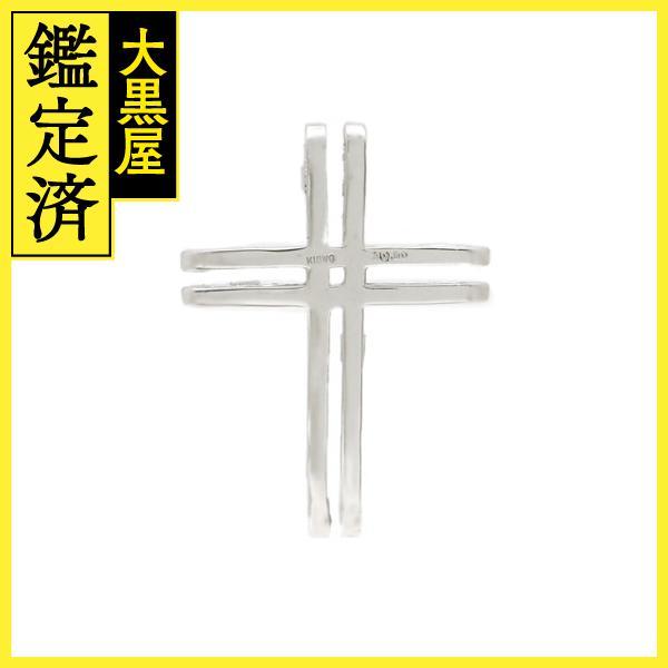JEWELRY　ダイヤモンド　ペンダントトップ　クロス　K18WG　ホワイトゴールド　D0.50ct　5.0g　2147200470252　【200】