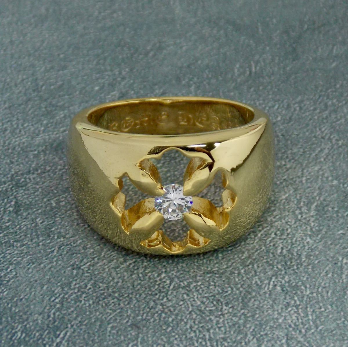 NGTV CHROME CH クロムハーツ HEARTS SPACE RING 22k PLS クロムハーツ 