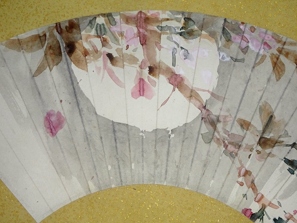 富岡鉄斎 【掛け軸】 富岡鉄斎 「月下桜花」 真作 真筆保証 八十三歳作