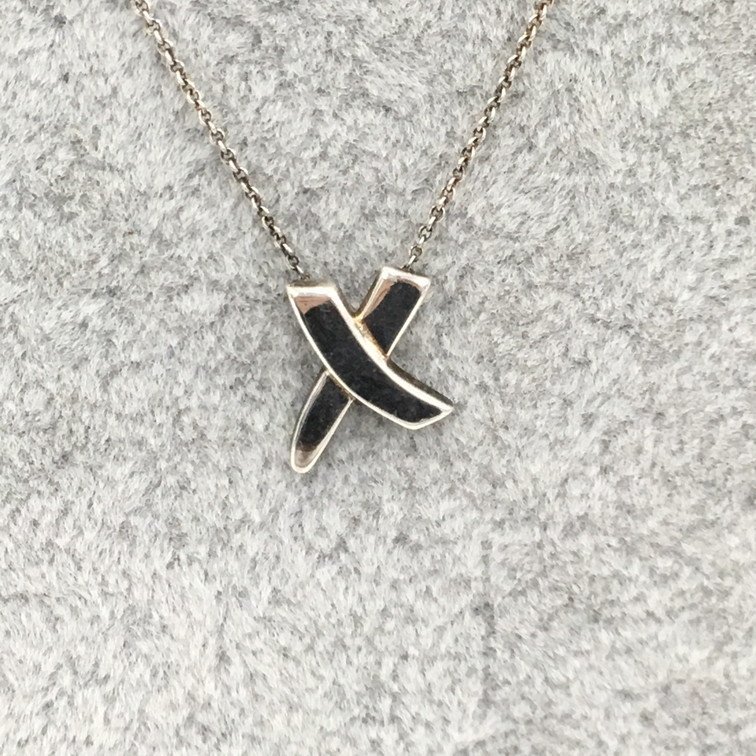 TIFFANY&Co. ティファニー キス ネックレス 925 2.7g 【BKAT8043