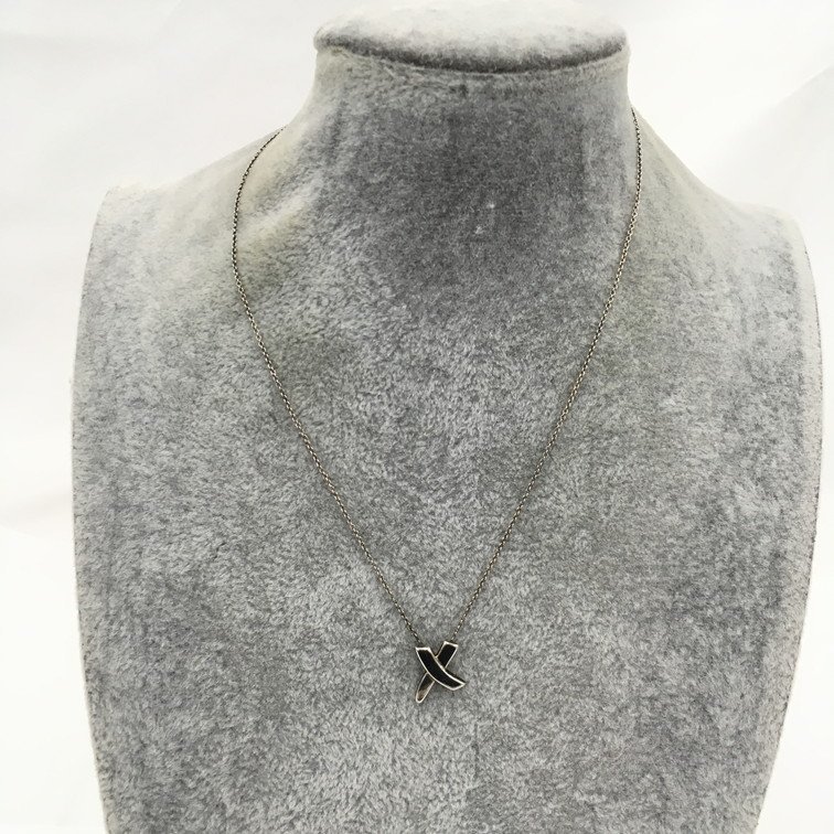TIFFANY&Co. ティファニー キス ネックレス 925 2.7g 【BKAT8043