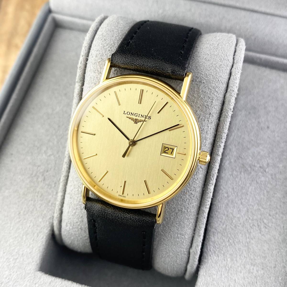 ロンジン LONGINES ロンジン グランドクラシック L4.720.2 SS/GP×革 