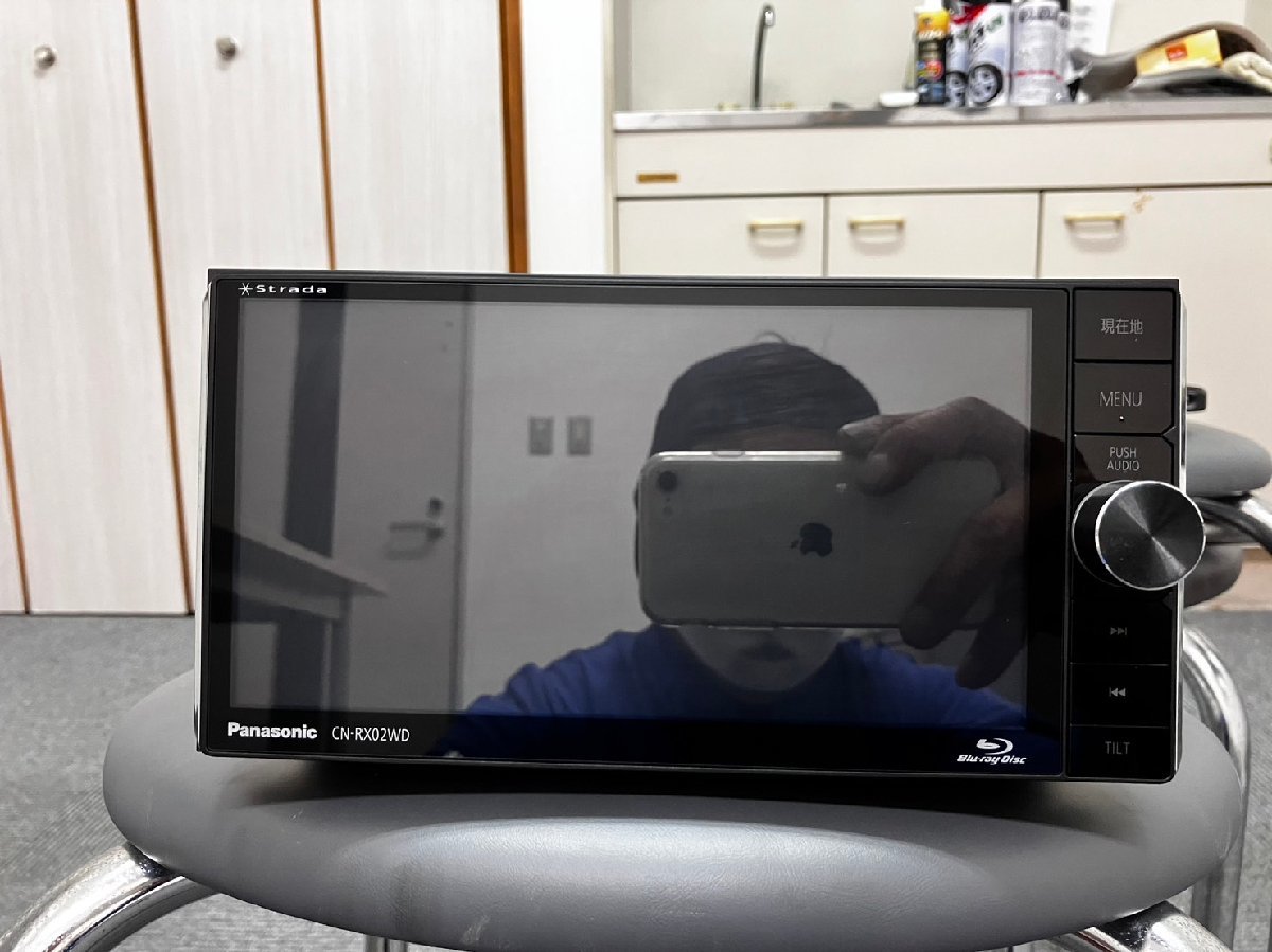 割と美品　ナビ　CN-RX02WD　パナソニック　地図データ2016年　Blu-ray Disc　ブルーレイ　フルセグ　作動確認済み　★571★