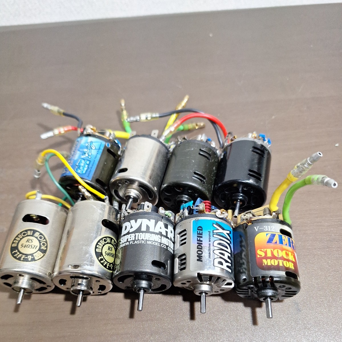 [ジャンク]　ラジコン　　540モーター、 ブラシモーター、9個セット