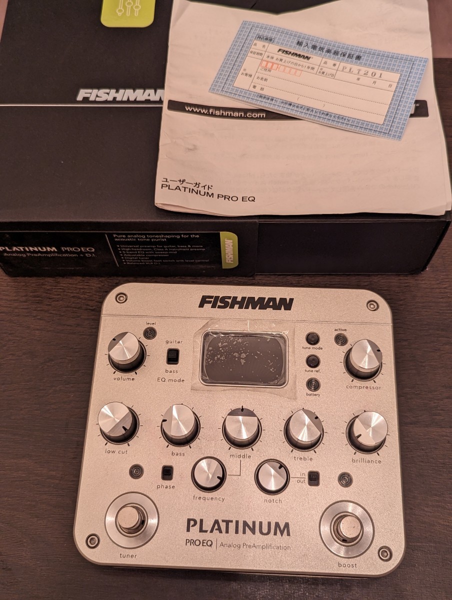☆FISHMAN Platinum Pro EQ☆ 〜アコースティック楽器用プリアンプ 