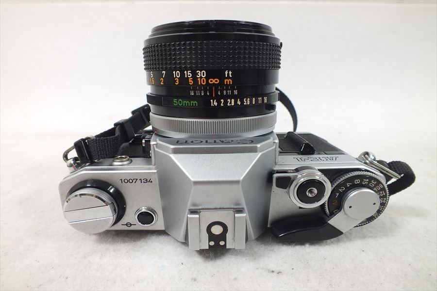 □ Canon キャノン AE-1 フィルム一眼レフ 50mm 1.4 S.S.C 中古 現状品