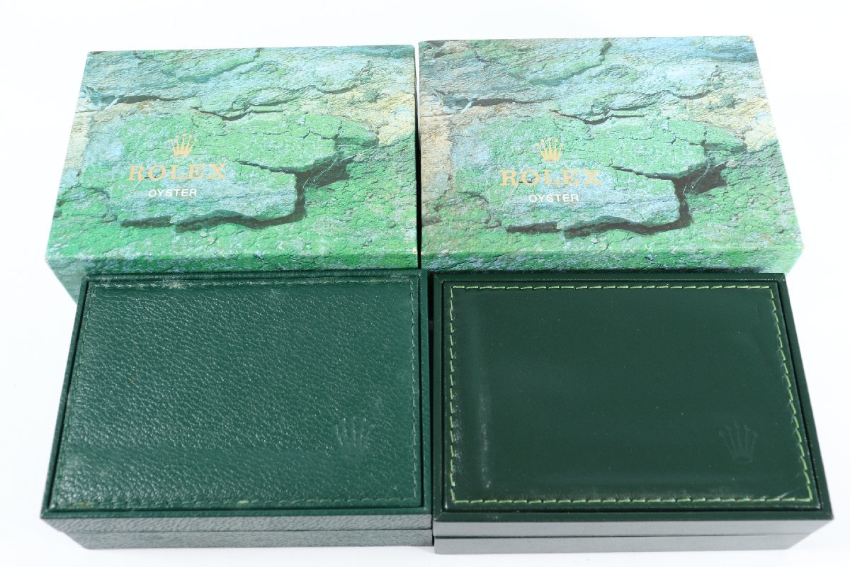 A⑮ロレックス ROLEX レザーケース 緑 68.00.55