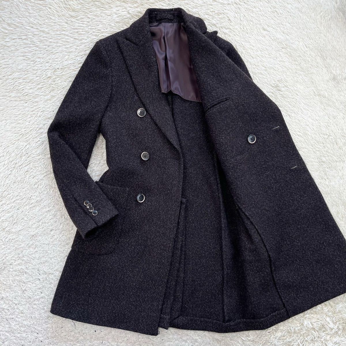美品！ラルディーニ【贅の極】LARDINI チェスターコート ロングコート 