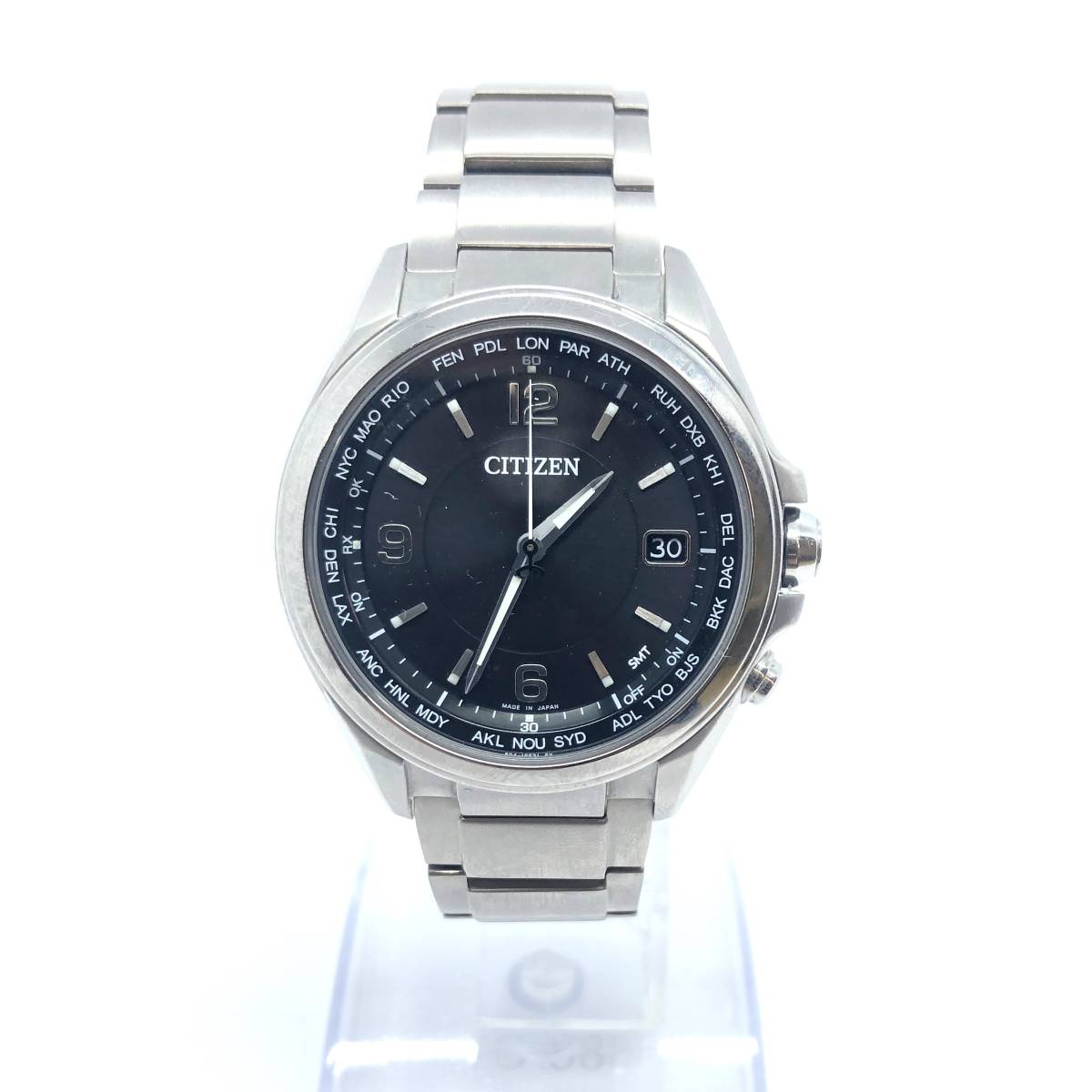 極美品 CITIZEN シチズン⁄アテッサ エコドライブ デイト H145-S122601