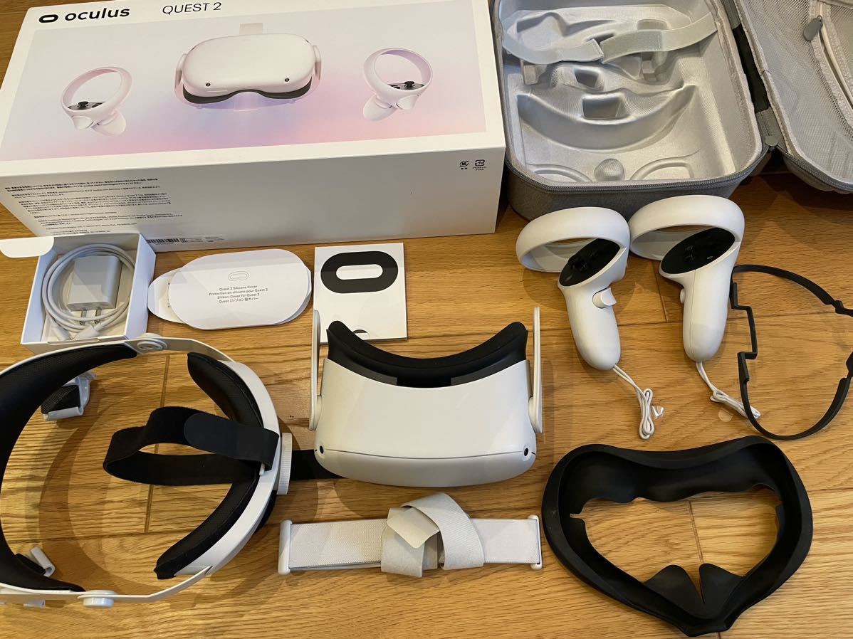 Meta Quest2 128GB(クエスト2 VR ゴーグル)/ ヘッドストラップと 