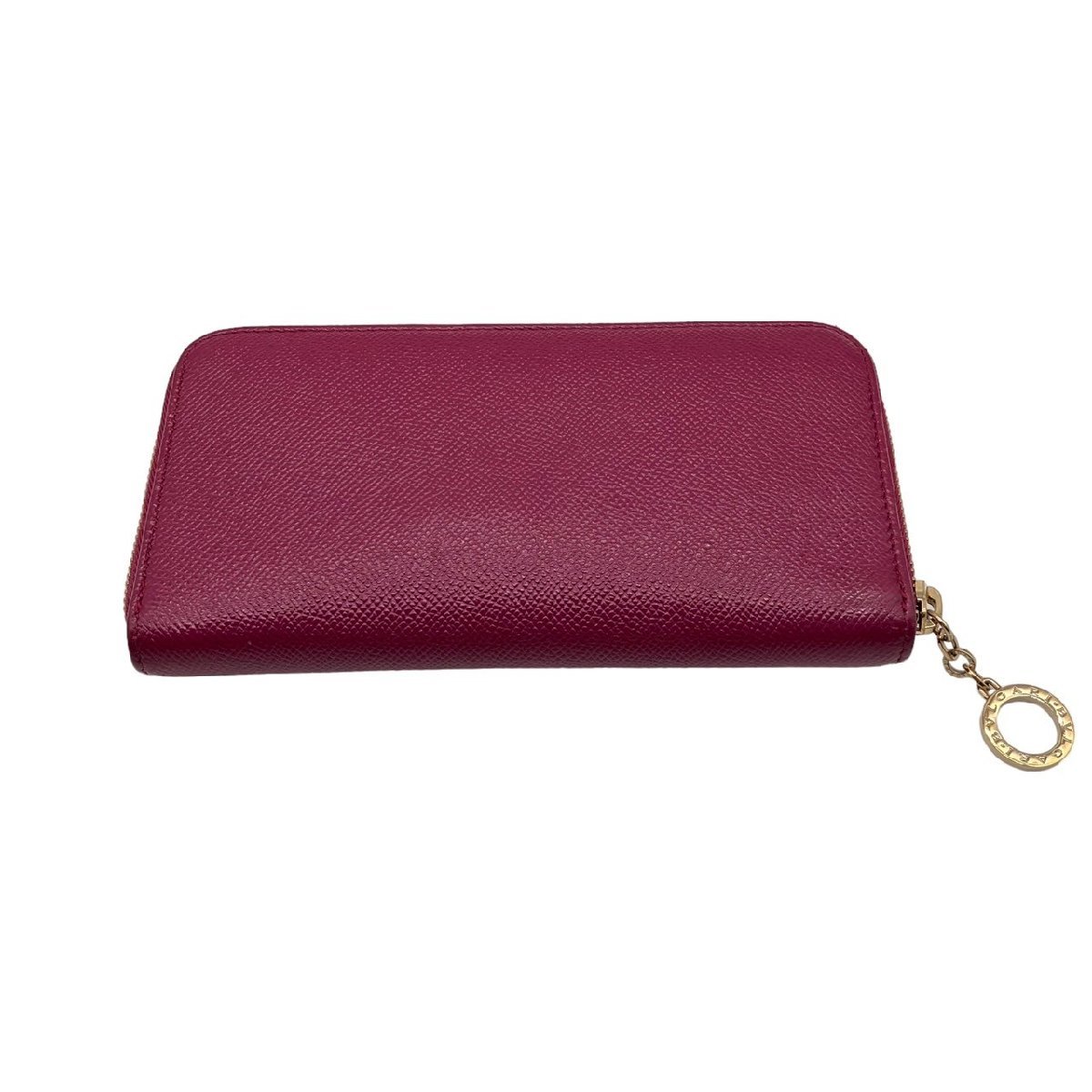 BVLGARI ブルガリ クラシコ グレインレザー ラウンドファスナー 長財布 