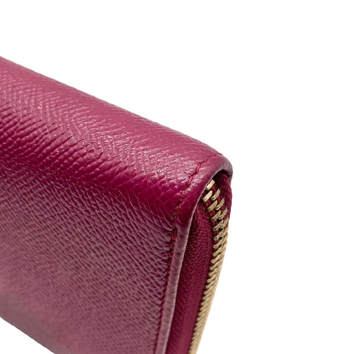 BVLGARI ブルガリ クラシコ グレインレザー ラウンドファスナー 長財布 