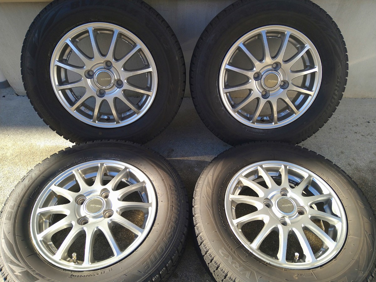 ブリヂストン VRX2 145/80R13 軽用アルミホイール4本セット