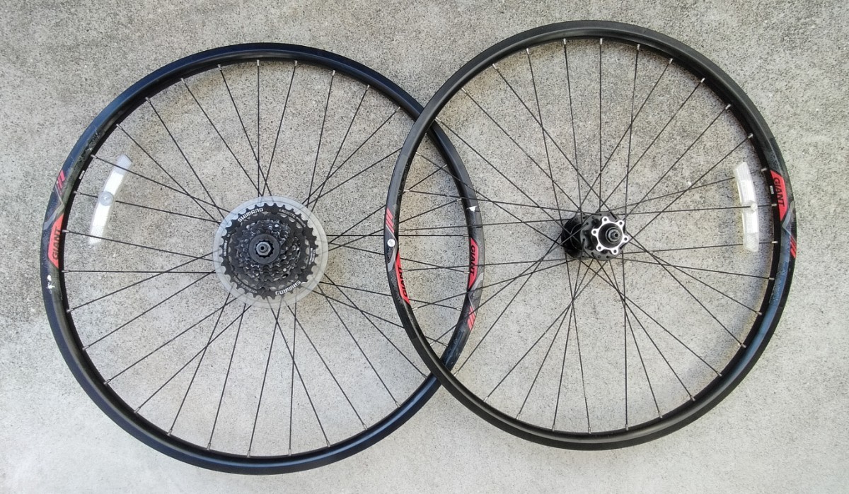 GIANT純正 27.5インチ？ ETRTO:584×19 ディスク用ホイール 前後セット 