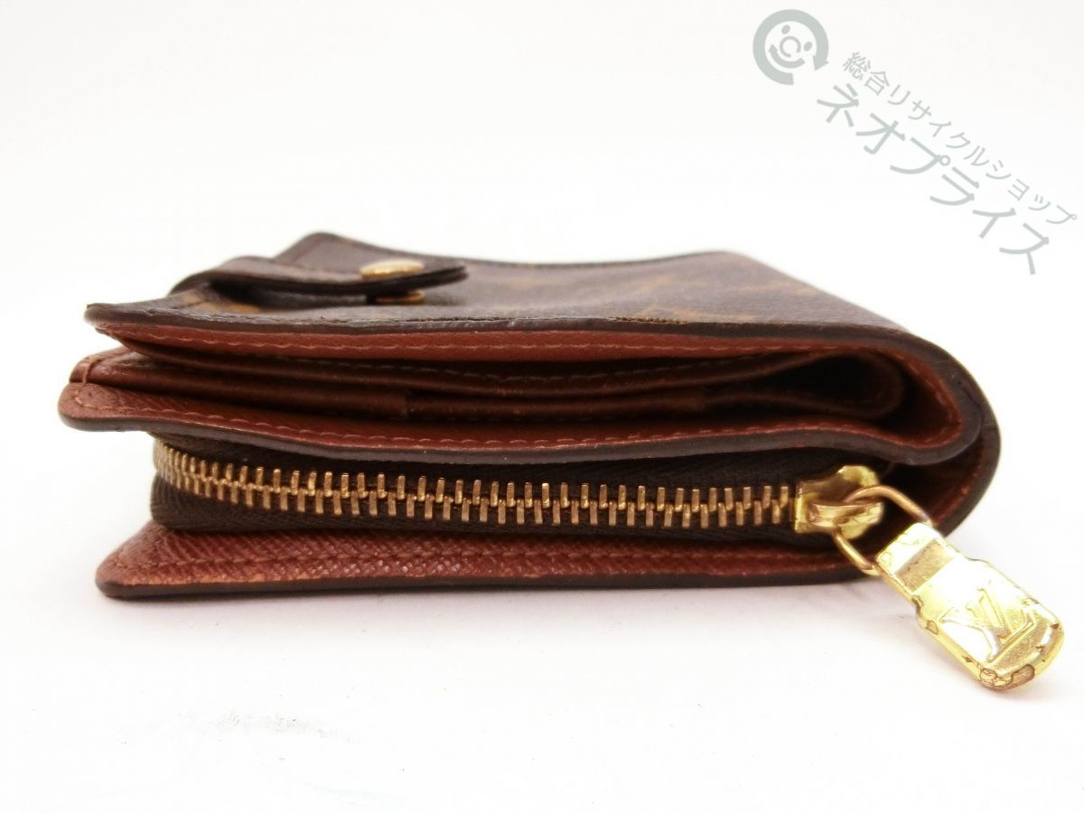 ◇Z5083 ルイヴィトン モノグラム コンパクトジップ 二つ折り 財布
