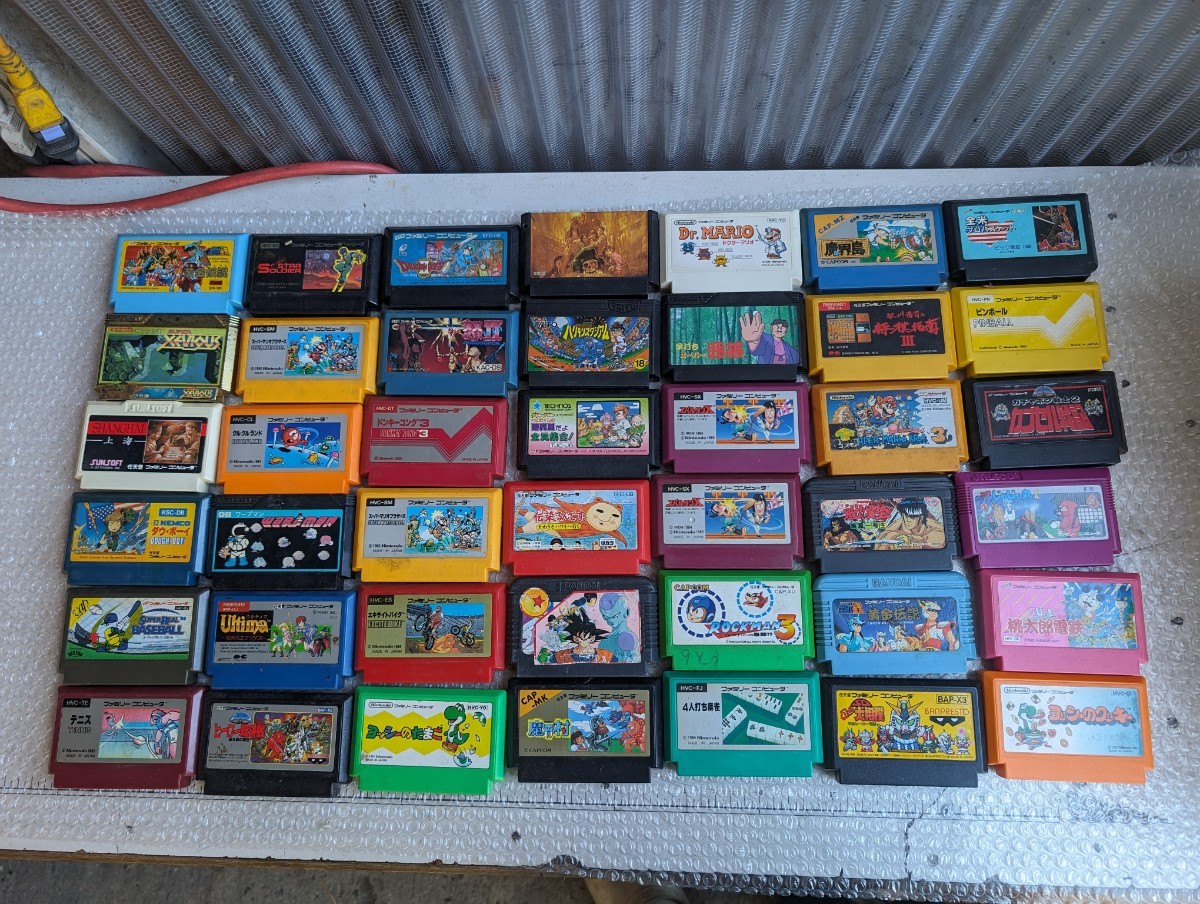 昔のゲーム まとめ売り ファミコン ソフト ゲーム 192本 まとめて