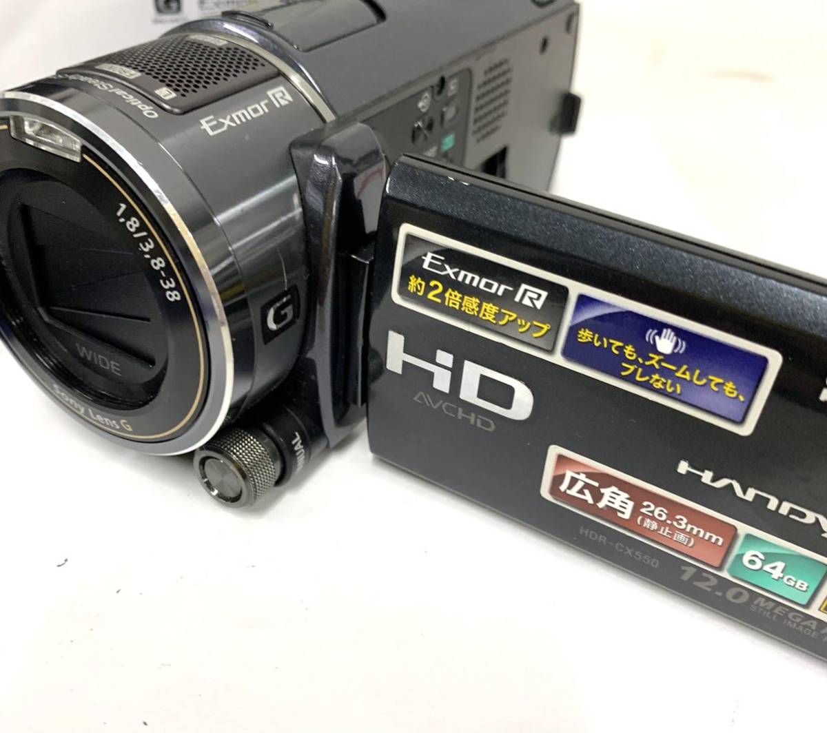 動作未確認 ソニー SONY 箱あり付属品 Handycam HDR-CX550V デジタル