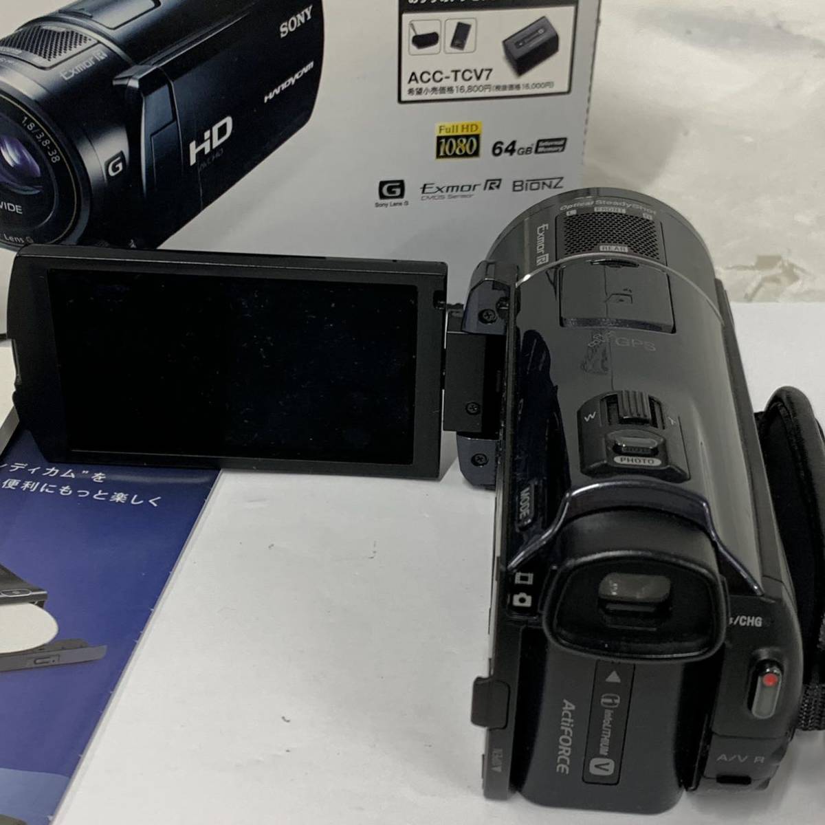 動作未確認 ソニー SONY 箱あり付属品 Handycam HDR-CX550V デジタル