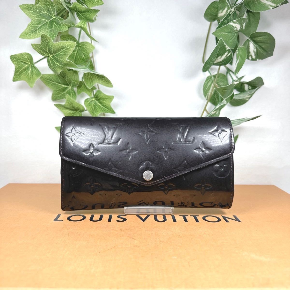 1円 LOUIS VUITTON ルイヴィトン ヴェルニ サラ 長財布 シリアル