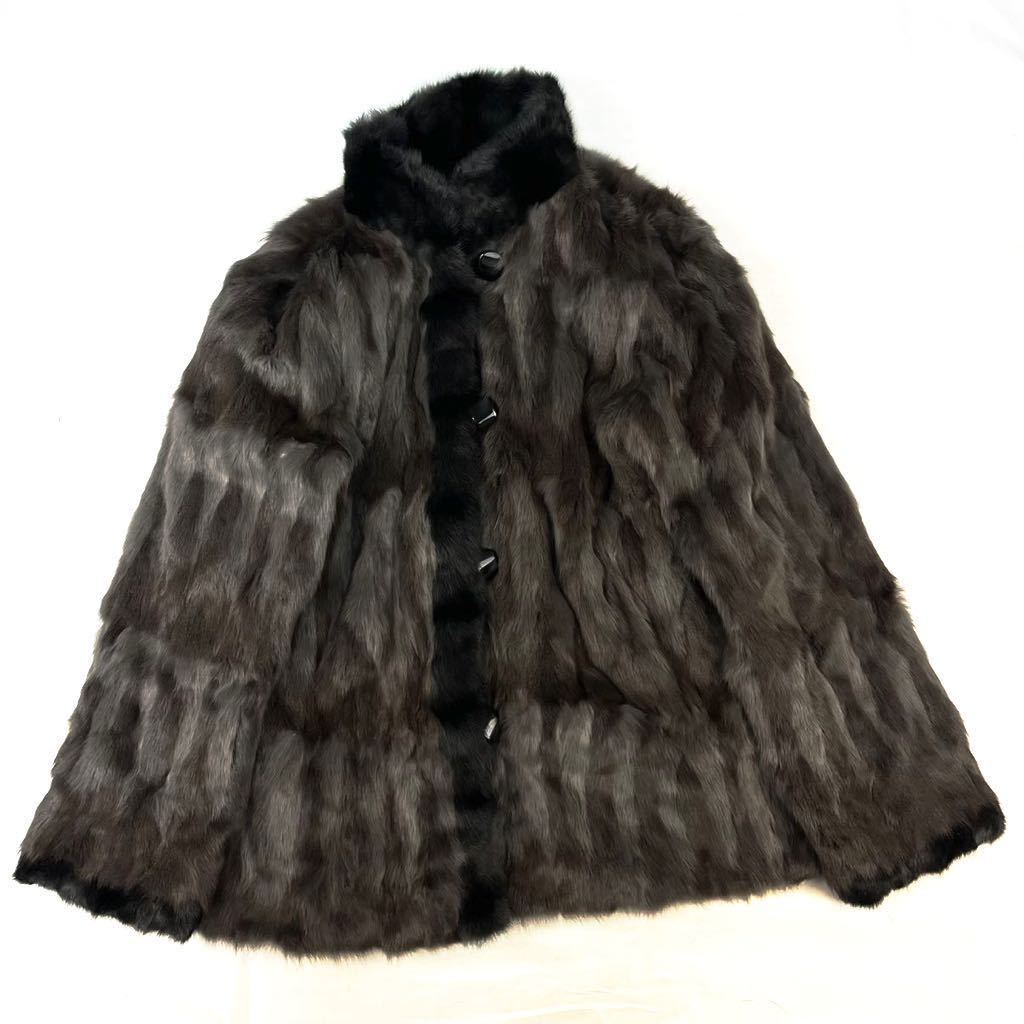 サガミンク SAGA MINK 銀サガ シェアードミンク ショート丈 11 L 茶 