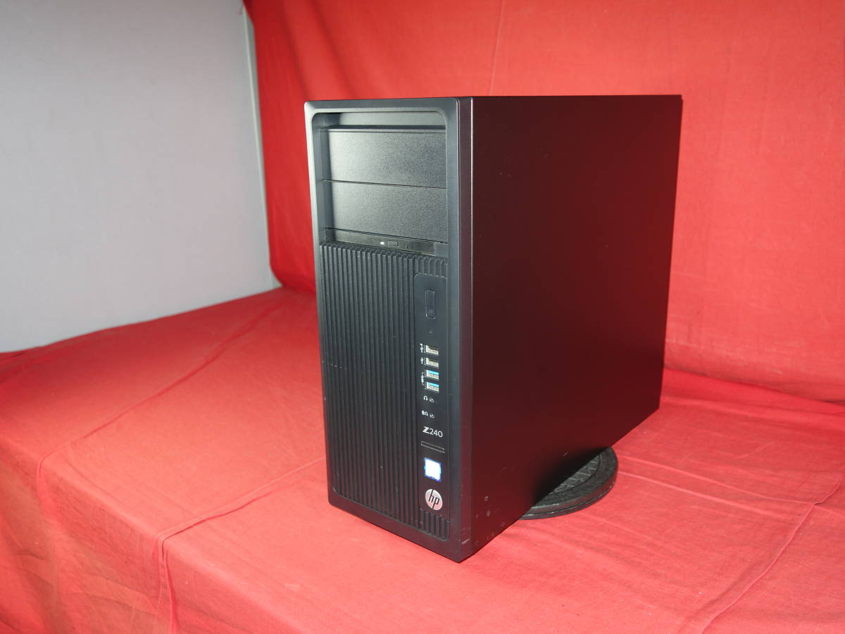 HP　Z240 Tower Workstation 【Xeon E3-1270V5】 ★ Windows 10 ★ 16GB/SSD256GB/HDD500GB/QUADRO P400　中古 WS 【30日間保証】