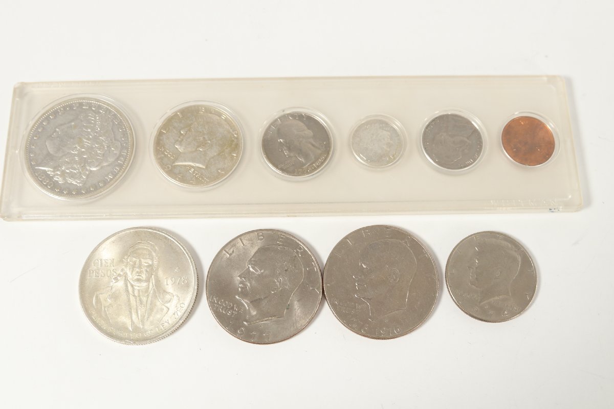 【定番人気，安い】 10点 硬貨 アメリカ 1974年 ケネディ― ハーフダラー Kennedy Half Dollar １ドル 50セント Pミント Dミント メキシコ 銀貨 0346-KF(北アメリカ)｜売買されたオークション情報、yahooの商品情報をアーカ 北アメリカ