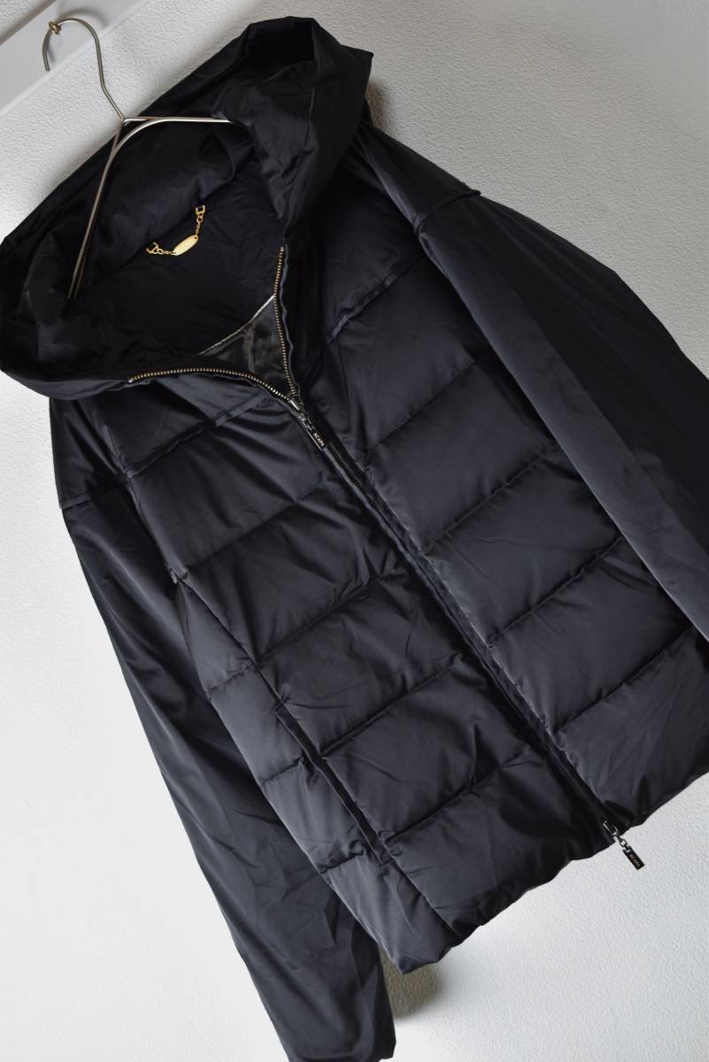 SCAPA スキャパ フーデットナイロンダウンジャケット ダブルジップ 38 