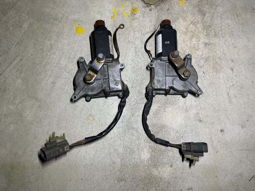 180sx RPS13 純正 リトラモーター 左右 実働外し 動作品 リトラクタブル