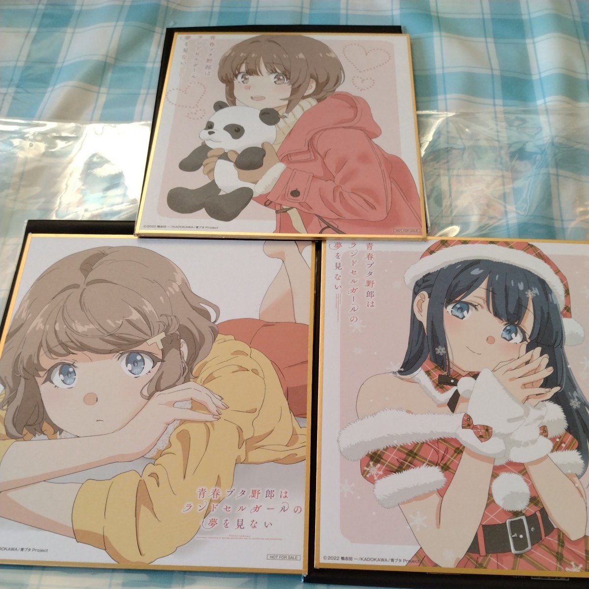 青春ブタ野郎はランドセルガールの夢を見ない 入場特典 ミニ色紙 3枚