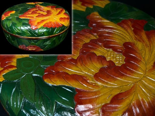 讃岐漆芸 茶櫃 食籠 刳り貫き 讃岐彫 取り込み盆 煎茶道具 未 讃岐漆芸 茶櫃 食籠 刳り貫き 讃岐彫 取り込み盆 煎茶道具 未