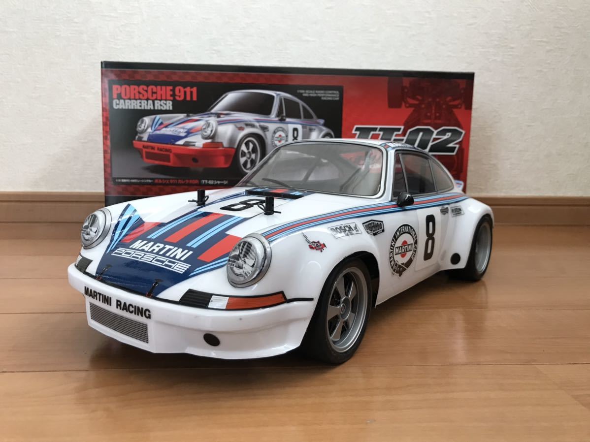 タミヤ 1/10 TT-02 ポルシェ911カレラRSR 未組み立て TAMIYA-RC-58571
