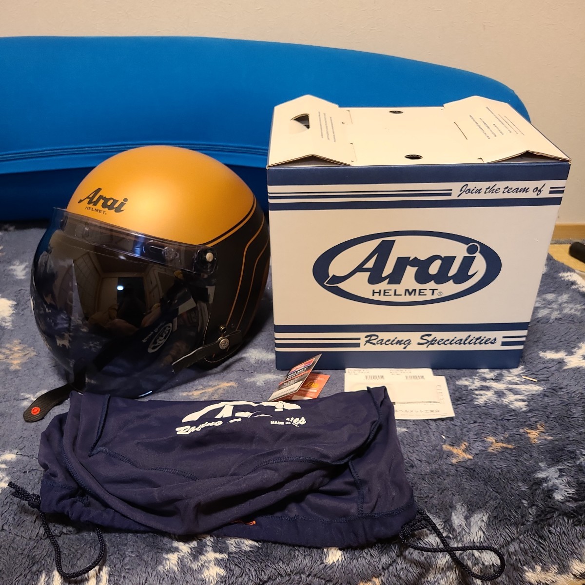 【美品】 Arai ジェットヘルメット クラシック・エアー ブロンズ　XL Arai クラシックエア XLサイズ ブロンズ ジェットヘルメット