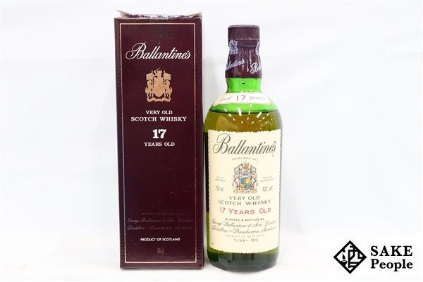 ◇1円～ バランタイン 17年 ベリーオールド 青旗 特級 750ml 43