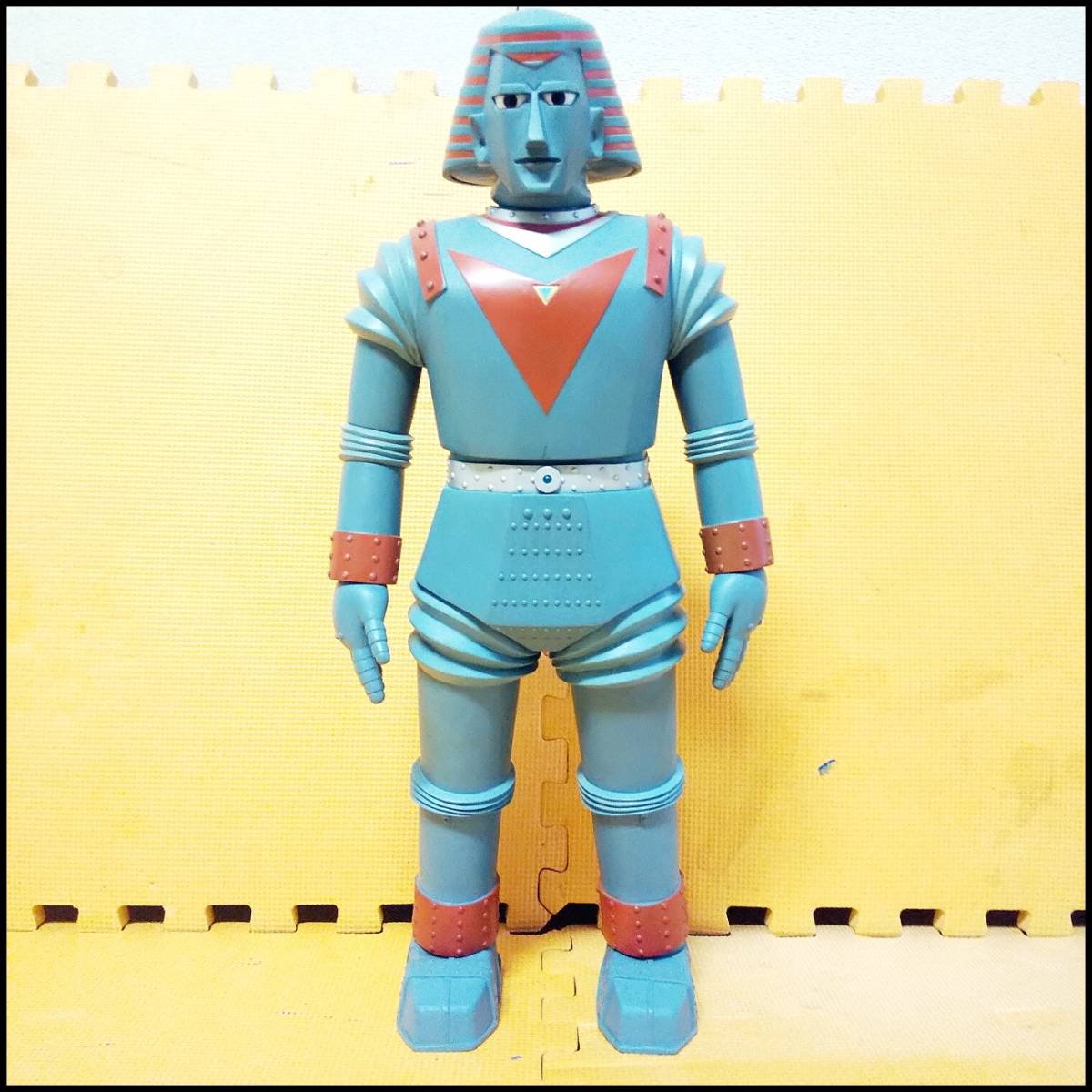 ●MARMIT マーミット ジャイアントロボ 光プロ メガトンソフビ 鋼鉄の巨人 約55cm 人形 フィギュア USED●G1952