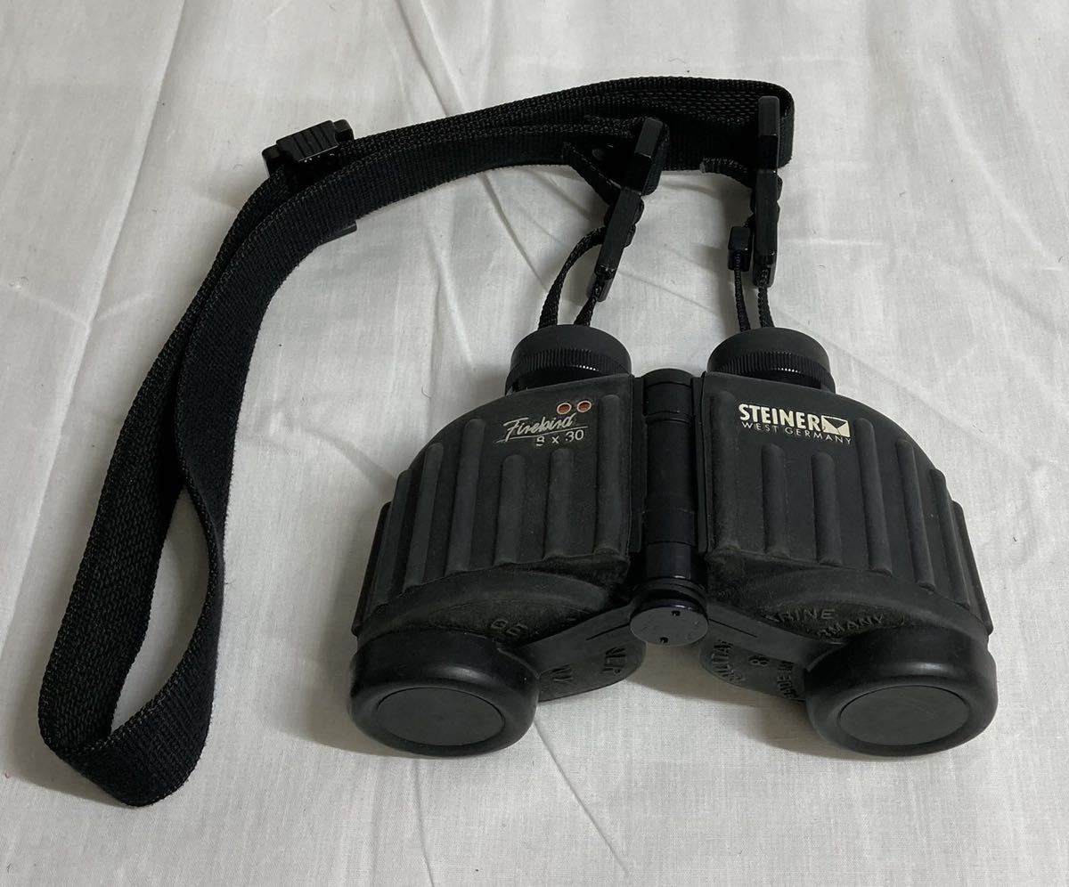 中古品 STEINER WEST GERMANY シュタイナー ウエストジャーマニー 双眼鏡 Firebird 8×30 MILITARY MARINE 