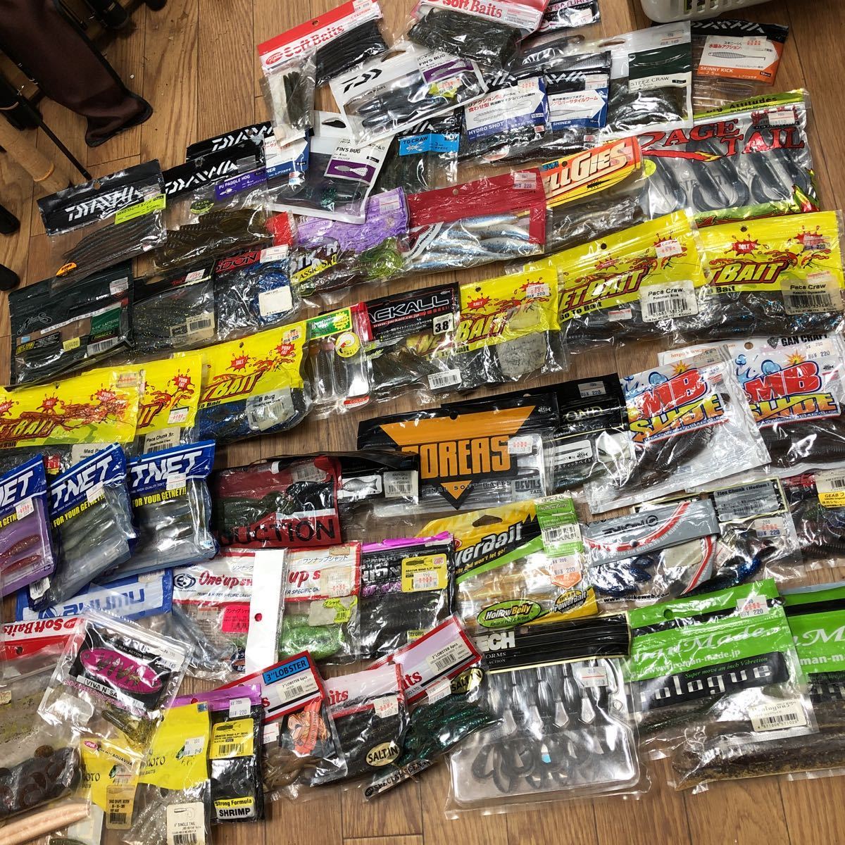中古ワーム 大量セット　まとめて　ダイワ　ゲーリー　ノリーズ　他