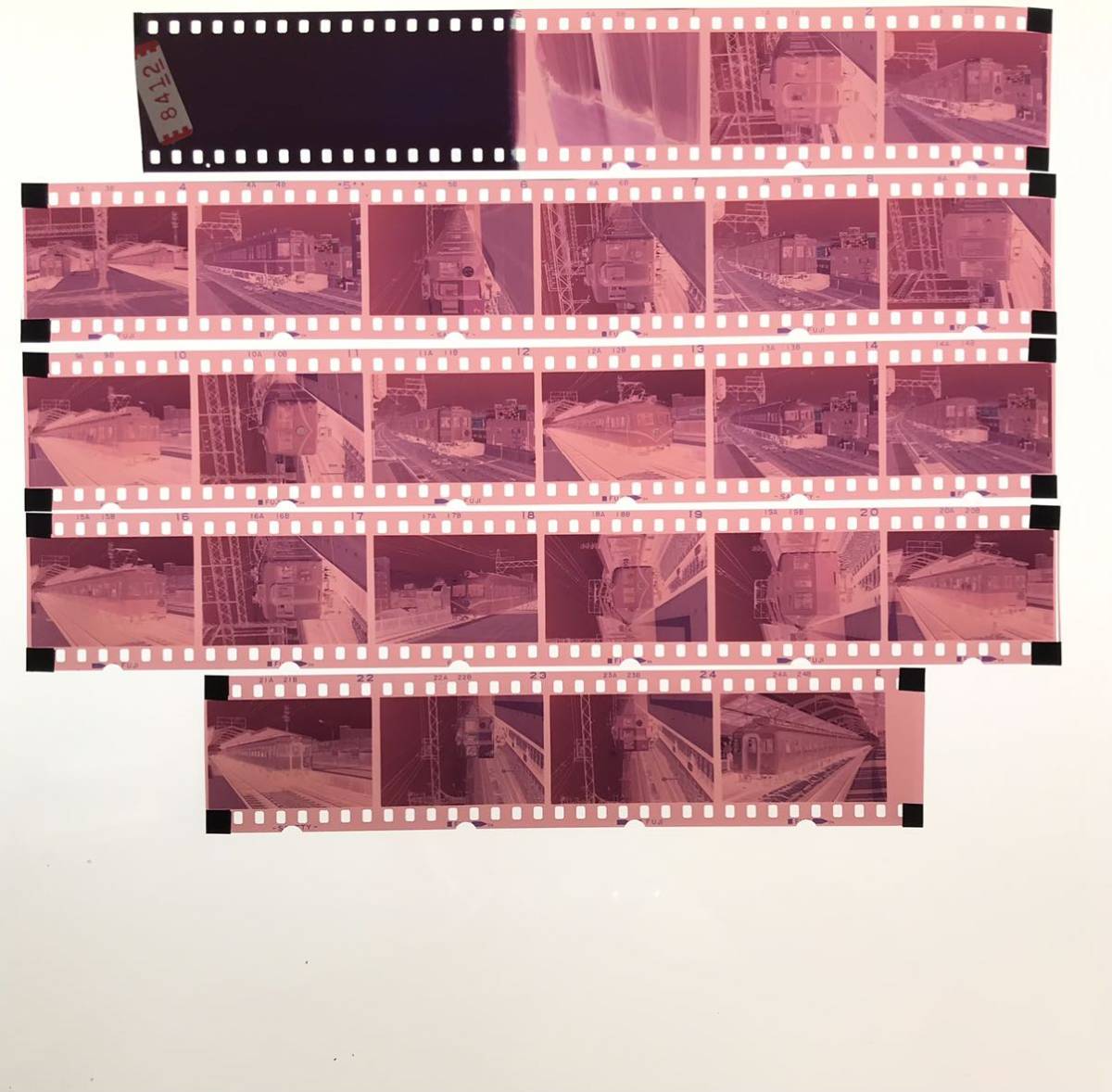 古い鉄道写真 ネガフィルム 『53年8月21日 南海新今宮駅』難波 光明池 和歌山市 みさき公園 etc 河内長野 昭和 電車 （121203 