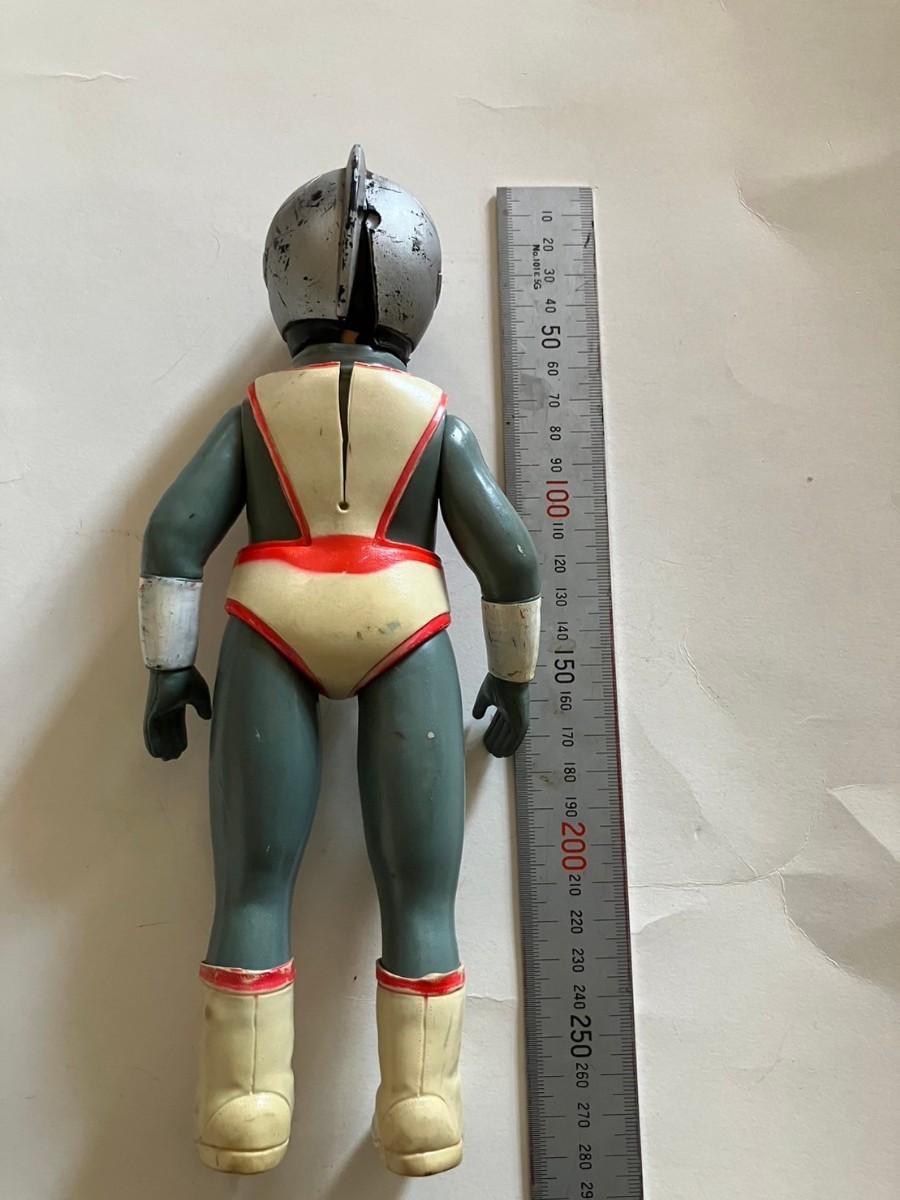 昭和レトロ 当時もの シルバー仮面 スタンダードサイズ ソフビ レトロ