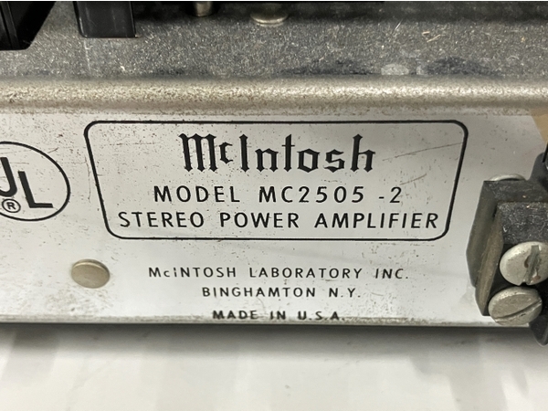 Mcintosh マッキントッシュ MC2505 ステレオ パワー アンプ 音響 機材