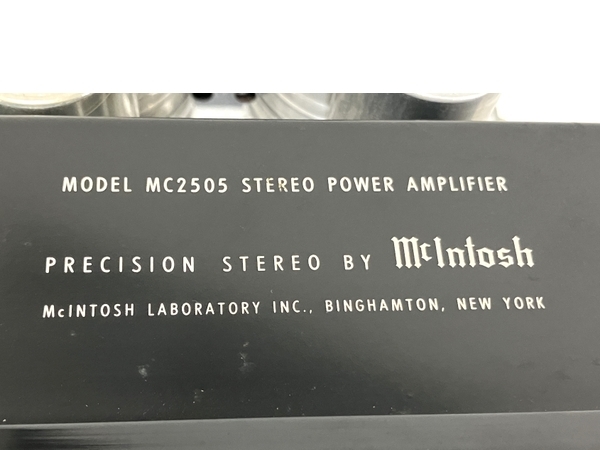 Mcintosh マッキントッシュ MC2505 ステレオ パワー アンプ 音響 機材