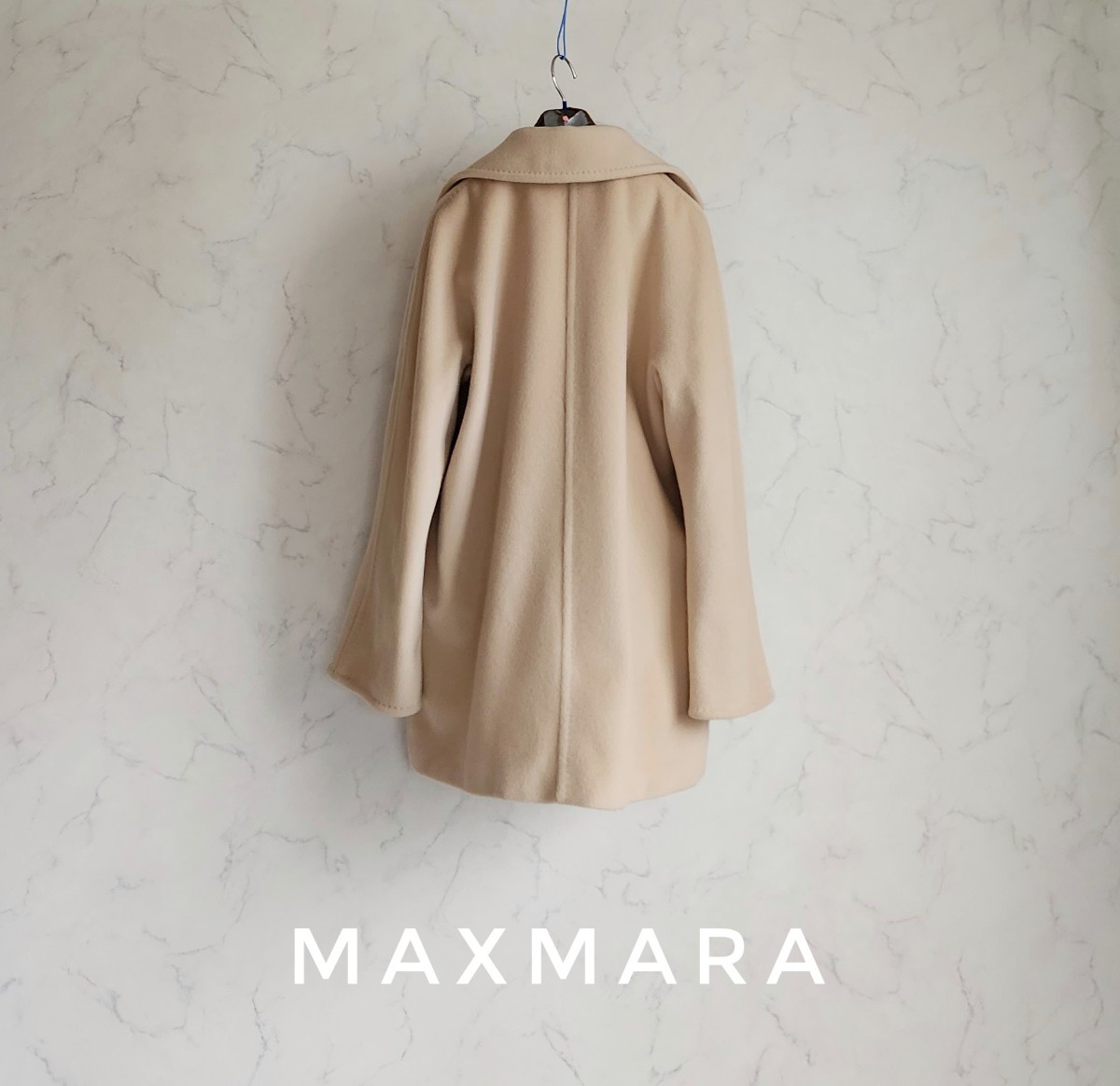 超高級 美品 Maxmara 最高級白タグ 憧れの大人気セレブ御用達コート