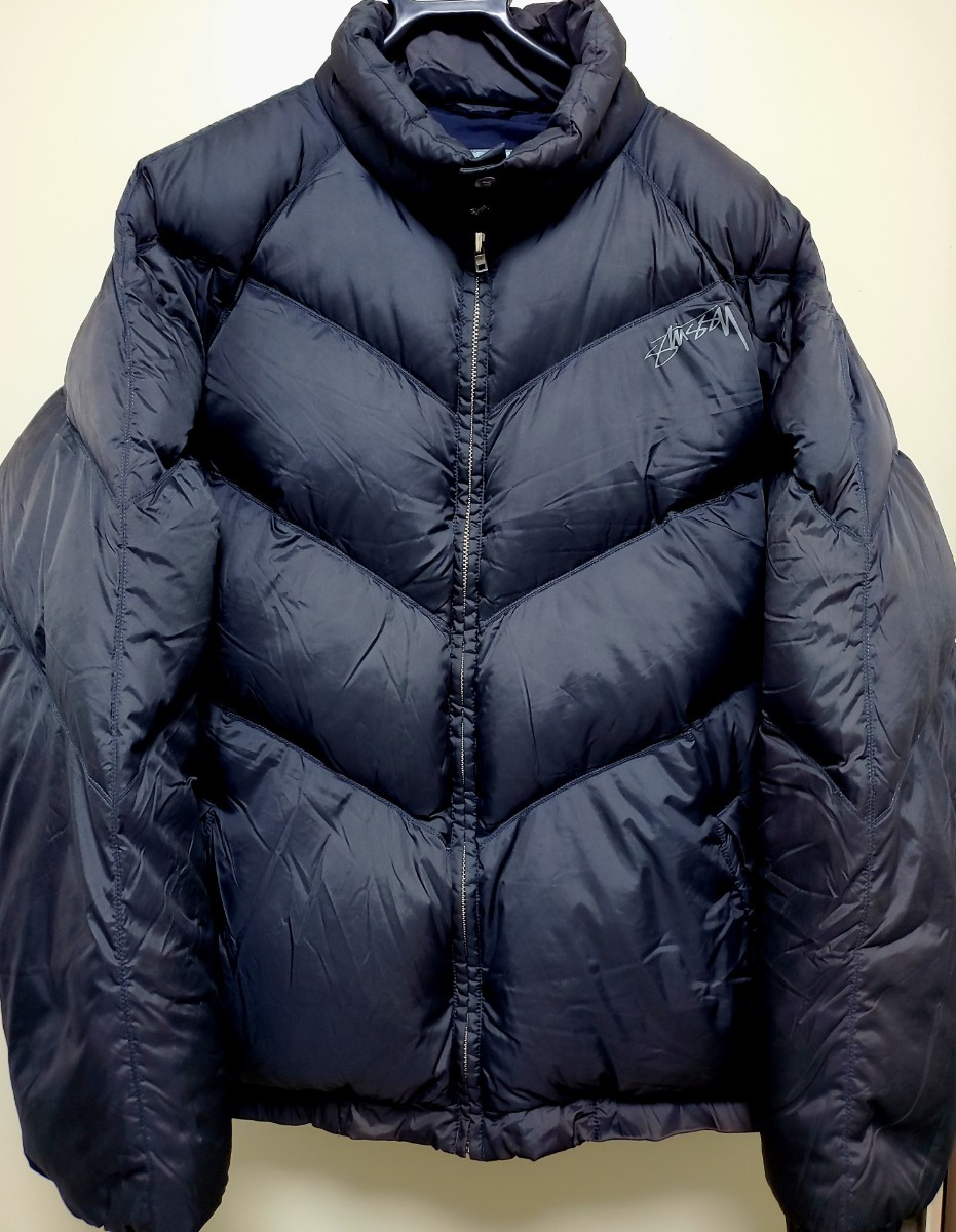 STUSSY old stussy ダウンジャケット　XLサイズ ブランド当時物 ファッション　ストリートファッション 古着 ジャケット