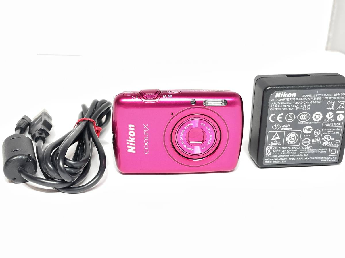 極美品・希少】Nikon COOLPIX S01 ピンク 付属品完備 元箱付 | ヤマダ