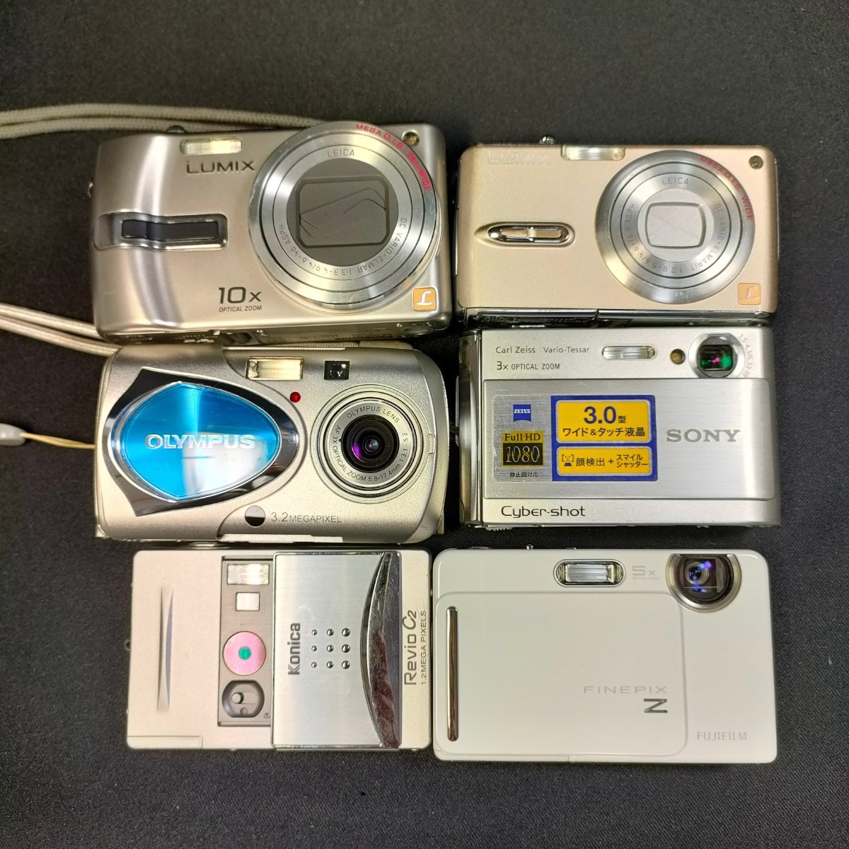 亘*様 OLYMPUS & LUMIX デジタルカメラ 2台セットジャンク ジャンクデジカメ6台まとめて［FinePix Z3000］［CyberShot DSC-T70