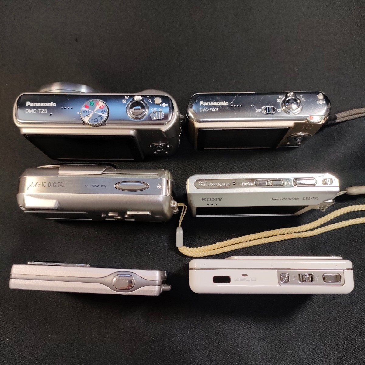 ジャンクデジカメ6台まとめて［FinePix Z3000］［CyberShot DSC-T70