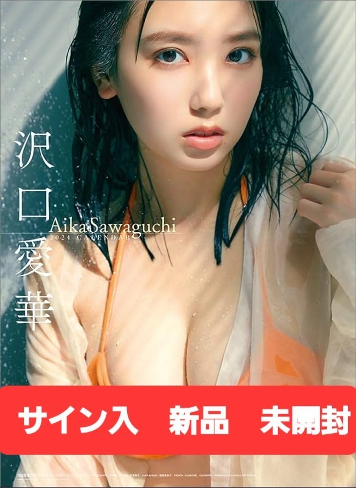 直筆サイン入り)【沢口愛華 2024年カレンダー】＋生写真セット(芸能人