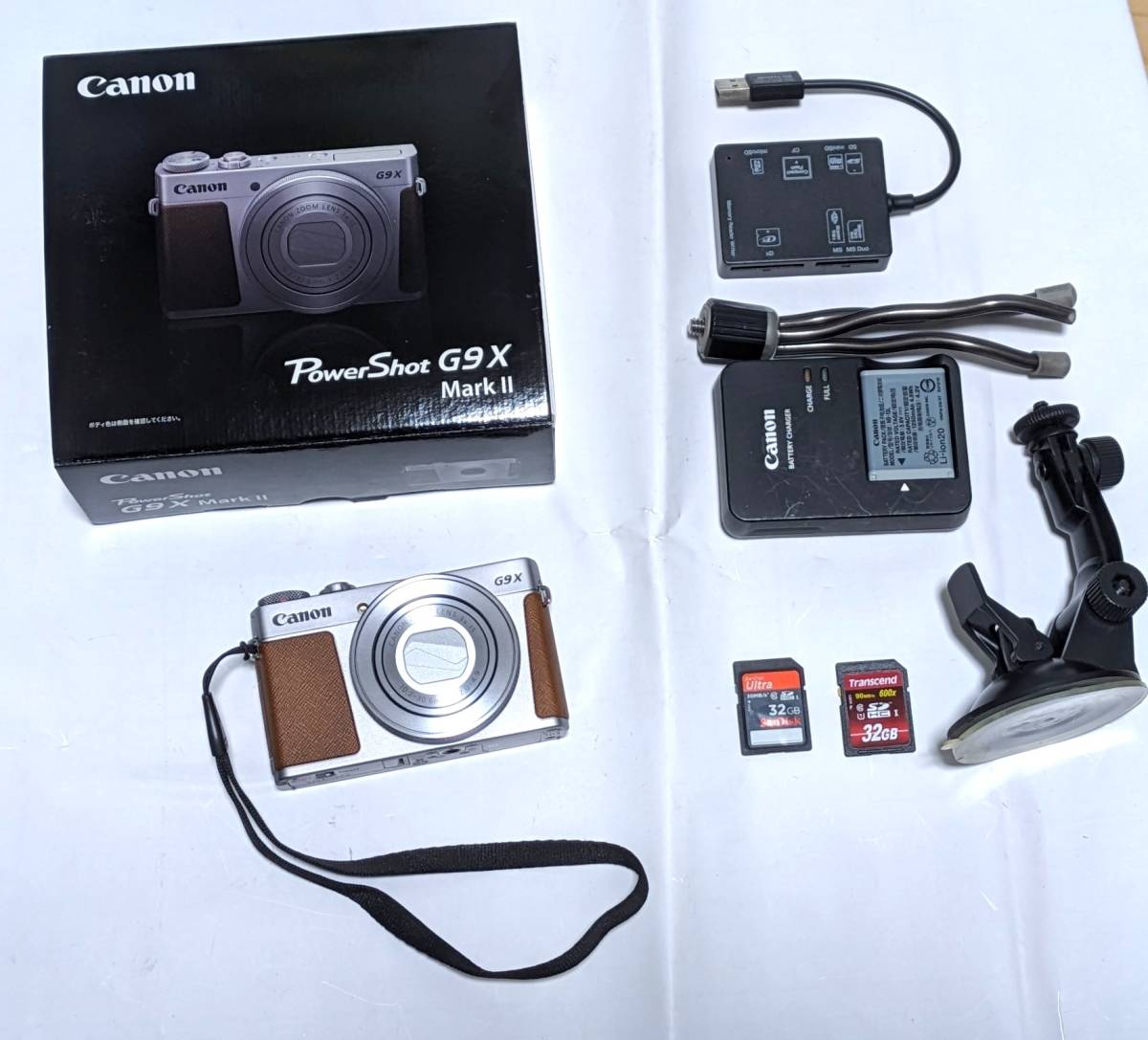 G9 X mark2 Canon デジカメ 中古 動作品 付属品付 おまけ SD G9 X mark2 Canon デジカメ 中古 動作品 付属品付 おまけ SD